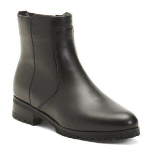 LA CANADIENNE Leather Sophie Side Zip Boots